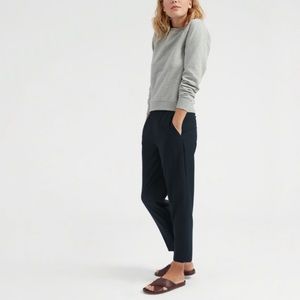 Everlane The Italian GoWeave Easy Pant Navy 2 NWT